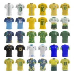 Arte Vetor Camisa Brasil Personalizada Copa Do Mundo 2022