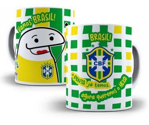 Artes Caneca Brasil Copa Mundo 2022 Qatar Vetores Em Corel