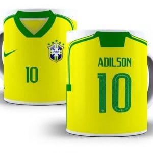 Artes Caneca Brasil Copa Mundo 2022 Qatar Vetores Em Corel