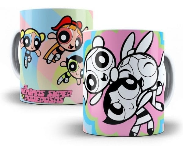 Artes Caneca P Colorir Personagens Desenho Animado Crianças
