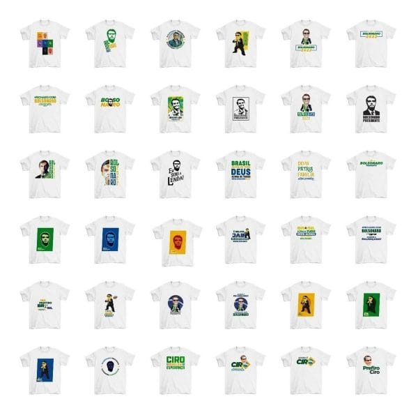 Artes Eleição Bolsonaro Ciro Lula Sublimação Camiseta Caneca