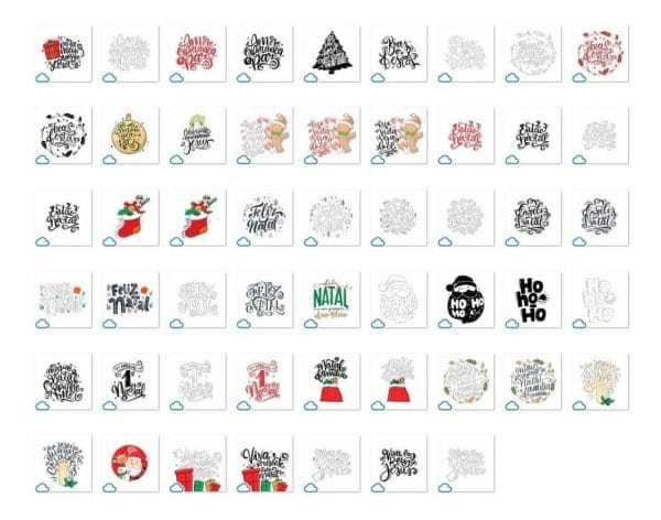 Artes Para Sublimação Caneca Natal Natalino Prsonalizados