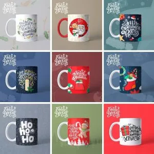 Artes Para Sublimação Caneca Natal Natalino Prsonalizados