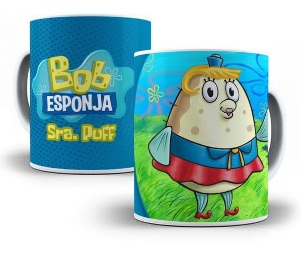 Artes Sublimação Caneca Bob Esponja Editável Em Photoshop