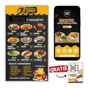 Cardápio Para Restaurante Editável & Digital + Bônus