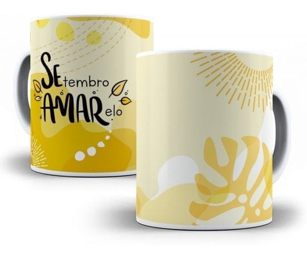Combo Setembro Amarelo 25 Artes Sublimação Caneca Flork