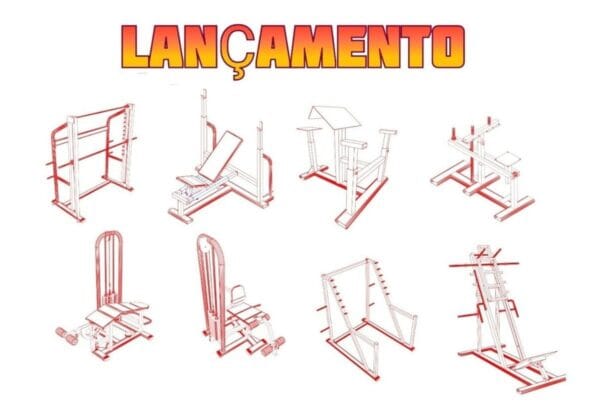 Equipamentos  Academia Musculação 95 Projetos P/ Fabricação