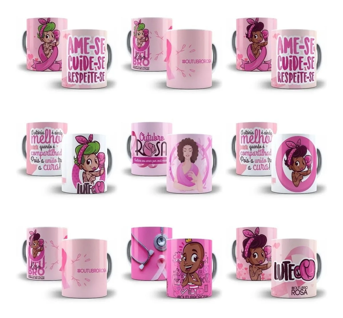 Estampas Caneca Camiseta Outubro Rosa 14 Artes Editáveis Psd 1 Estampas Caneca Camiseta Outubro Rosa 14 Artes Editáveis Psd