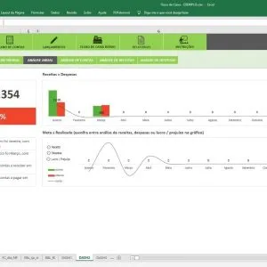 Flanilha Excel Fluxo Caixa Dashboard Receitas Despesas 18 Flanilha Excel Fluxo Caixa Dashboard Receitas Despesas