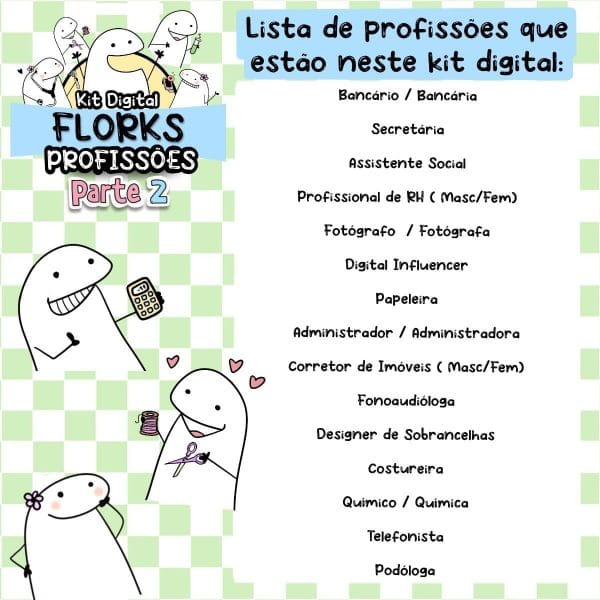 Kit Digital Flork Profissões 2