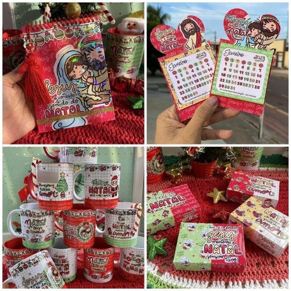 Kit Digital Natal Fases Natalinas Estampas Artes Ilustrações