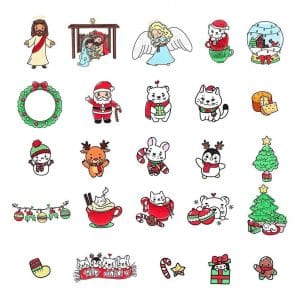 Kit Digital Natal Fases Natalinas Estampas Artes Ilustrações