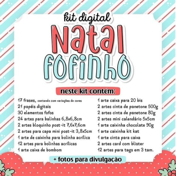 Kit Digital Natal Fofinho Imagens Png Artes Digitais Figuras