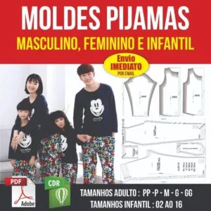 Kit Moldes Roupas Pijamas Do Adulto Ao Infantil Pdf E Corel 12 Kit Moldes Roupas Pijamas Do Adulto Ao Infantil Pdf E Corel