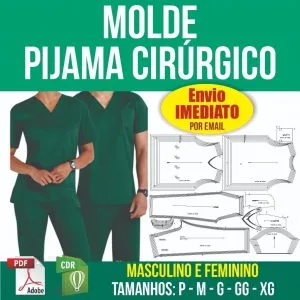 Molde Pijama Cirúrgico - Masculino E Feminino (p Ao Xg) Pdf