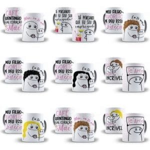 Pack Artes Caneca Flork Dia Das Mães 60 Arquivos Cdr E Png