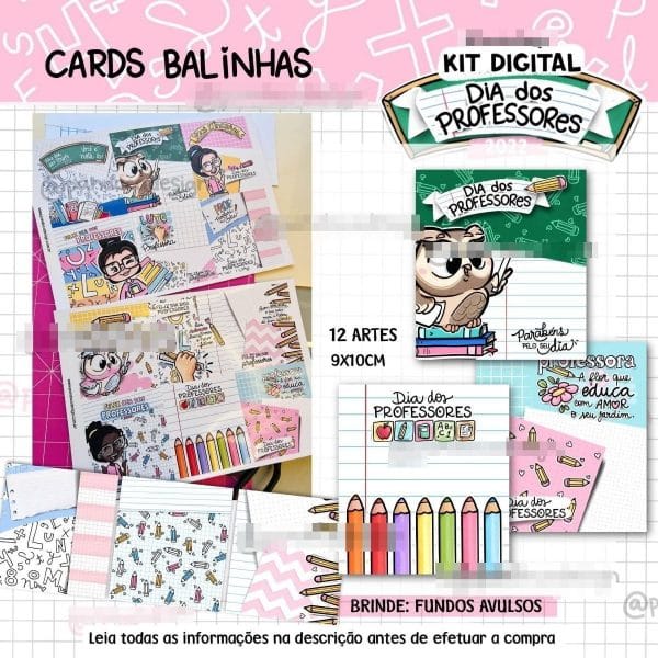 Pack Digital Dia Dos Professores Pandoca Completo
