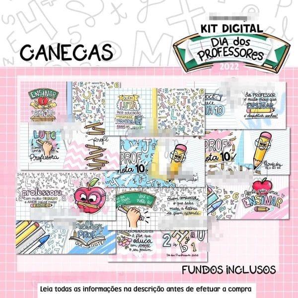 Pack Digital Dia Dos Professores Pandoca Completo