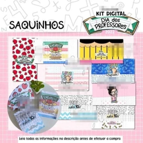 Pack Digital Dia Dos Professores Pandoca Completo