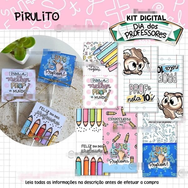 Pack Digital Dia Dos Professores Pandoca Completo