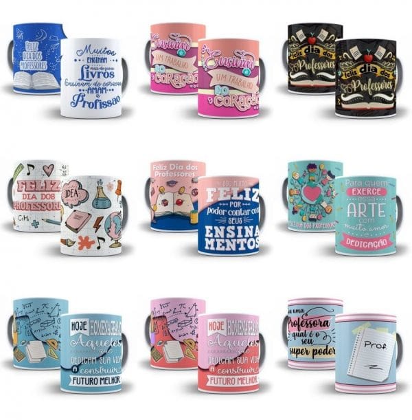 Pack Estampas Dia Dos Professores +170 Artes Editável Corel