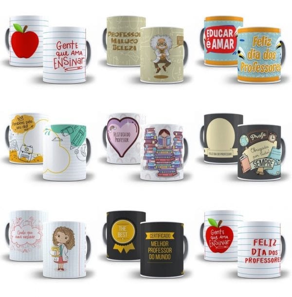 Pack Estampas Dia Dos Professores +170 Artes Editável Corel