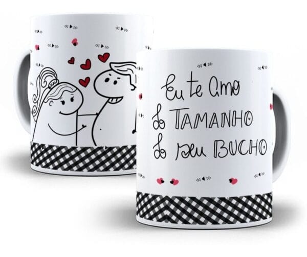 Pack Flork Namorados 26 Artes Para Sublimação De Caneca