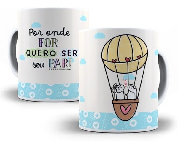 Pack Flork Namorados 26 Artes Para Sublimação De Caneca