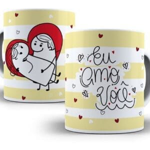 Pack Flork Namorados 26 Artes Para Sublimação De Caneca