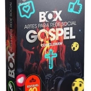 Pack Gospel, 40 Artes Em Corel Draw, Editável, Para Igrejas
