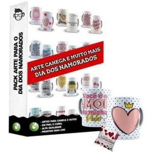 Pacote Artes Sublimação Dia Dos Namorados 1.0 Editável Corel