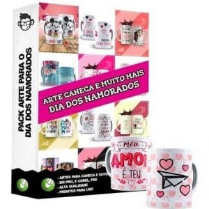 Pacote Artes Sublimação Dia Dos Namorados 2.0 Editável Corel