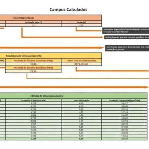 Planilha De Proposta De Energia Solar Payback Orçamento Pdf