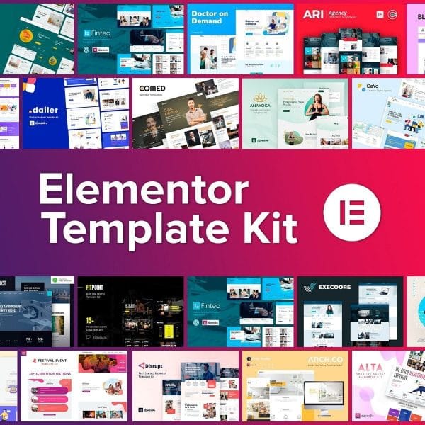 Web Designer Sites +570 Elementor Template Kits Wordpress
