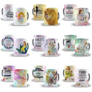 41 Artes Evangélicas Gospel Caneca Sublimação Em Jpg