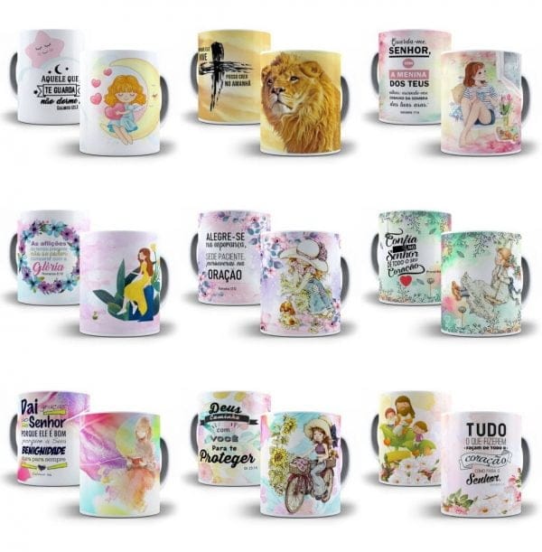 41 Artes Evangélicas Gospel Caneca Sublimação Em Jpg