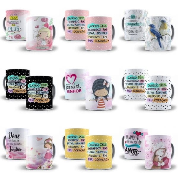 41 Artes Evangélicas Gospel Caneca Sublimação Em Jpg