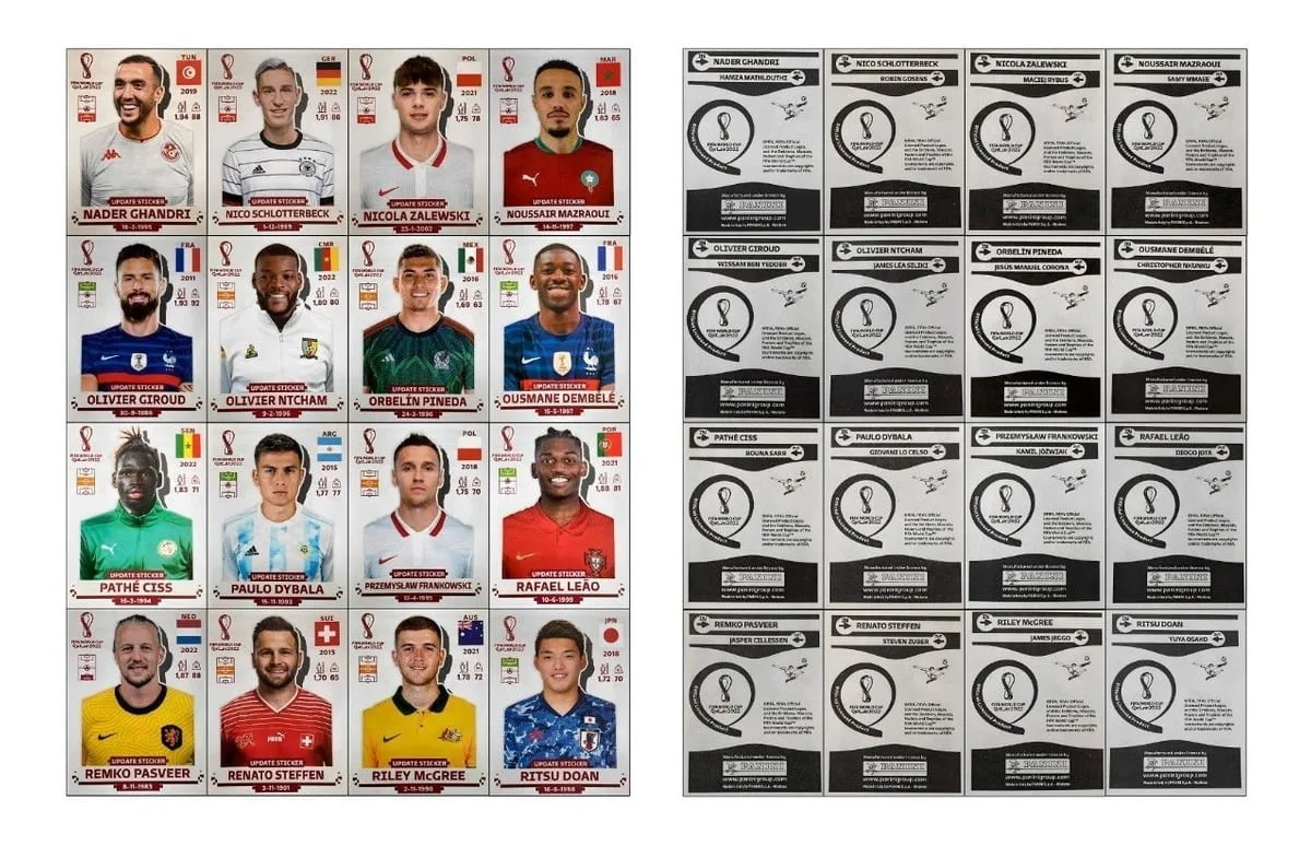 Kit Atualização 80 Figurinhas P Imprimir Copa Qatar 2022 2 Kit Atualização 80 Figurinhas P Imprimir Copa Qatar 2022