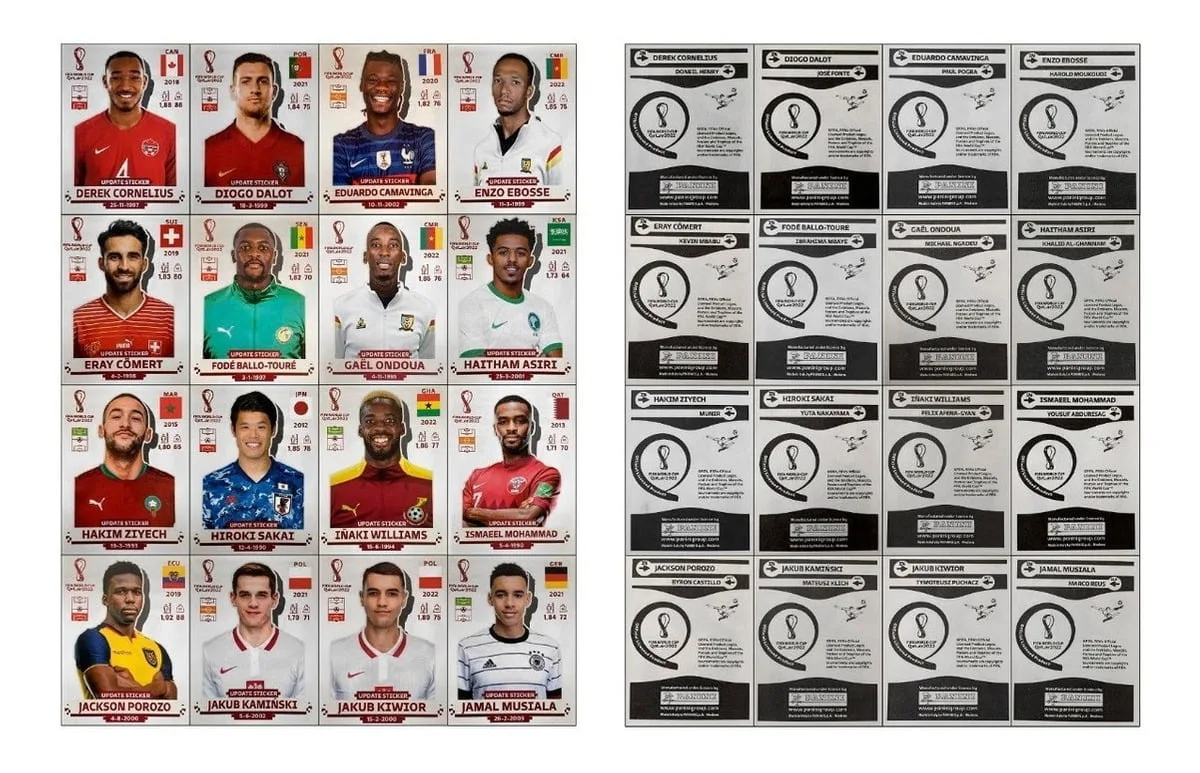 Kit Atualização 80 Figurinhas P Imprimir Copa Qatar 2022 5 Kit Atualização 80 Figurinhas P Imprimir Copa Qatar 2022
