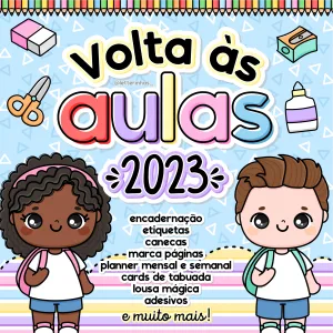 Kit Digital Volta às Aulas 2023 Agenda Escolar Planner Artes