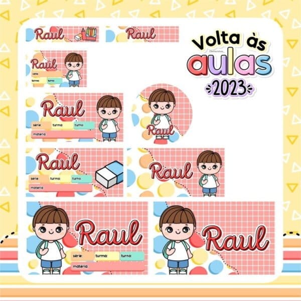 Kit Digital Volta às Aulas 2023 Agenda Escolar Planner Artes