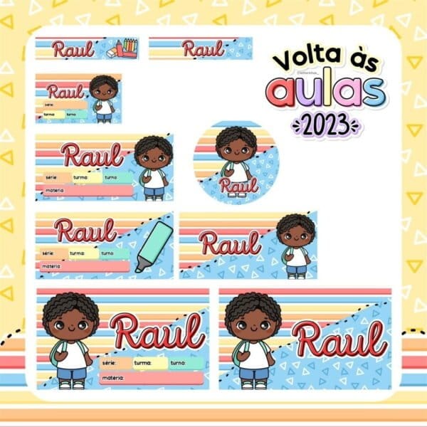 Kit Digital Volta às Aulas 2023 Agenda Escolar Planner Artes