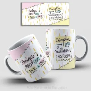 21 Artes Canecas Amizade - Png