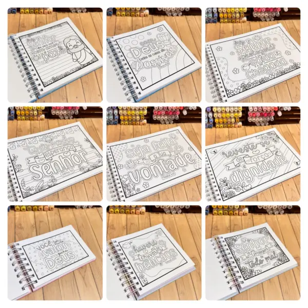 Kit de Arte Cristã: Colorindo Versículos em PDF - Imagem 2