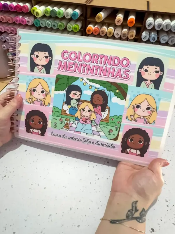 PDF para Colorir: Kit Temático Meninas Pequenas - Imagem 5