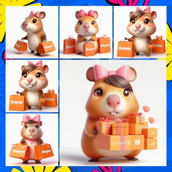 PNG Temático Capivara Shopee para Personalizados - Imagem 2