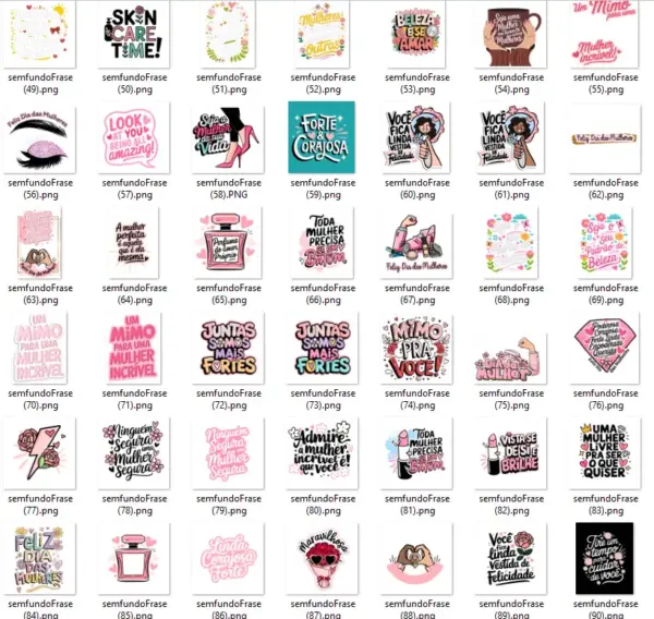 Arquivos PNG Frases Motivacionais para Dia da Mulher - Imagem 20
