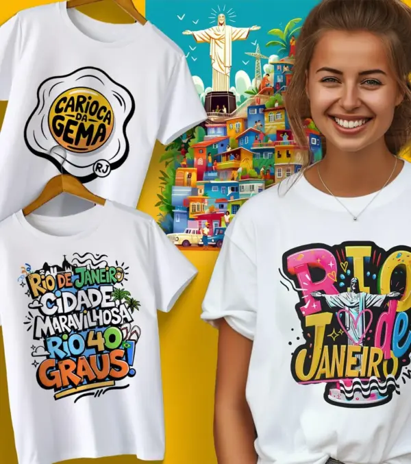 Kit Digital RJ: Explore Frases Cariocas em PNG