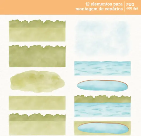 Arquivos PNG Patinhos Aquarela Kit Digital Papelaria Criativa - Imagem 2