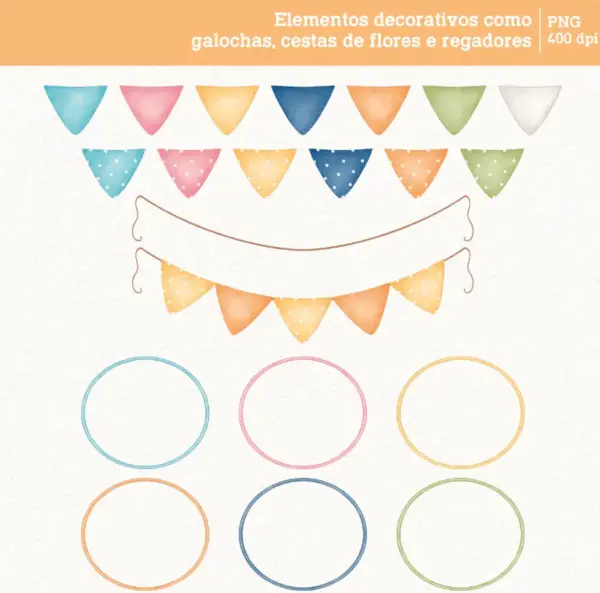 Arquivos PNG Patinhos Aquarela Kit Digital Papelaria Criativa - Imagem 9